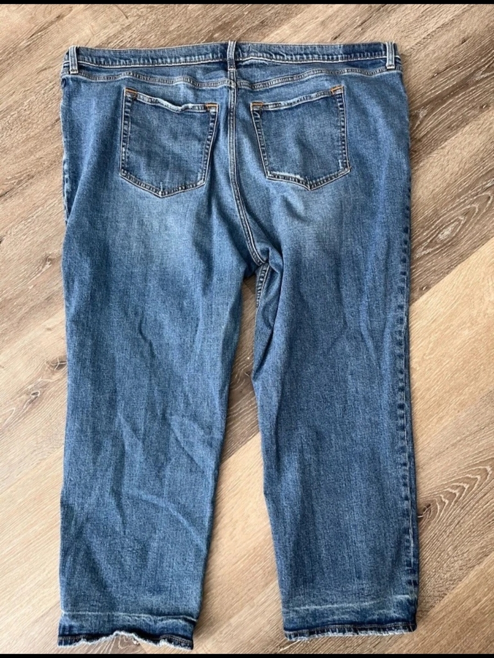 Abercrombie & Fitch Womens Denim Ankle Straight Ultra High Rise Size 37/24R - Picture 2 of 5